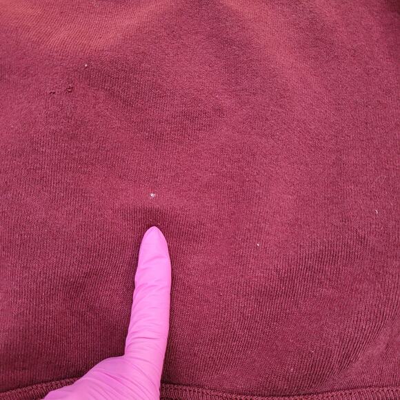 Vintage 80s MOD Collared Sweatshirt XL 23x25 Colorblock - Picture 3 of 14